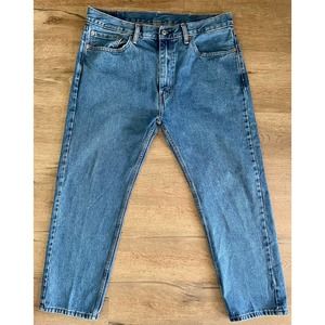 W38 L30 Levi’s 505 Denim Blue Jeans Men Red Label Regular Relaxed Fit